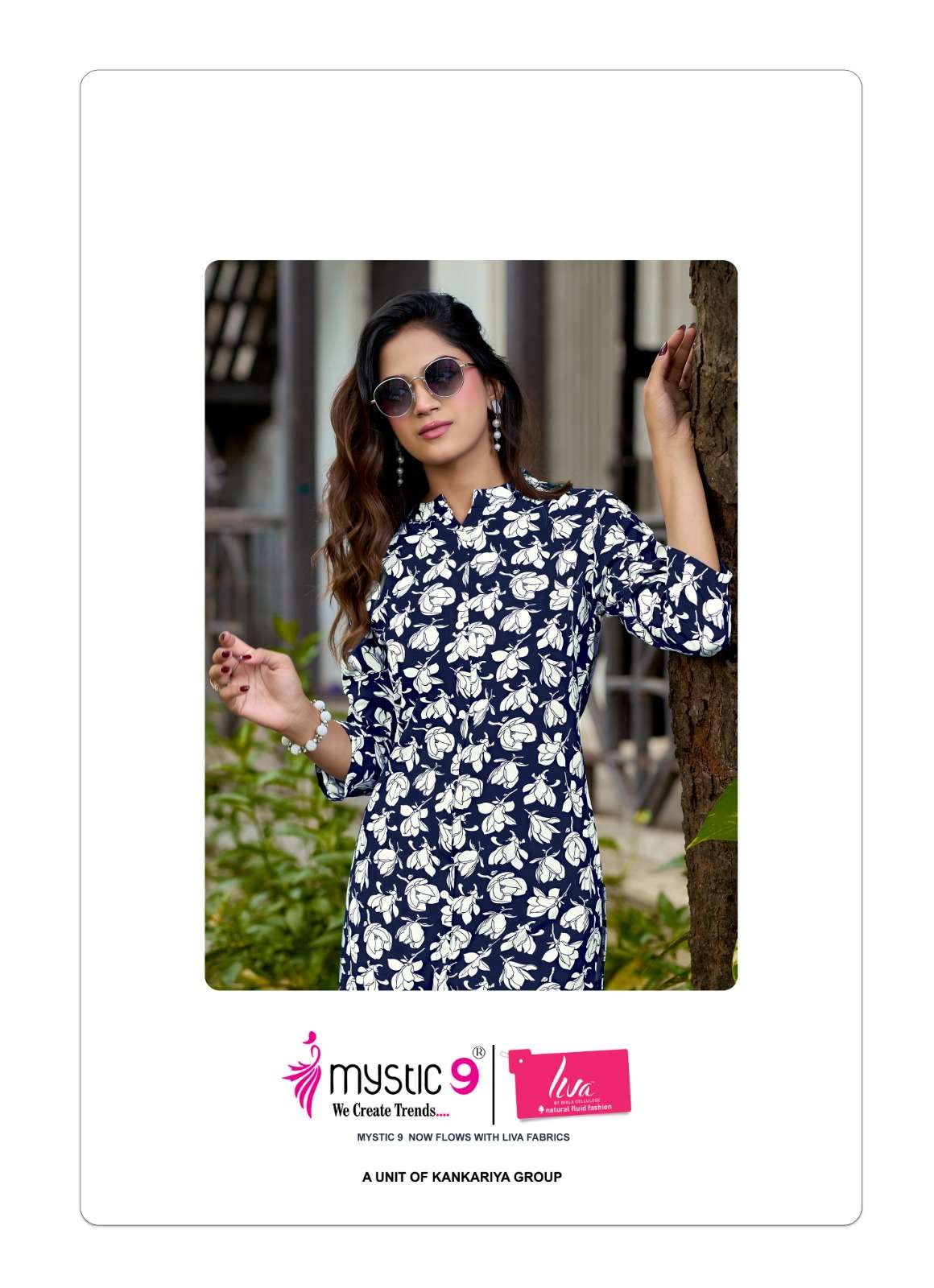 MYSTIC 9 KHUSHI VOL 9 HEAVY VISCOSE PRINT CO ORD SET CATALOGUE WESTERN OFFICE INDIA SHOP